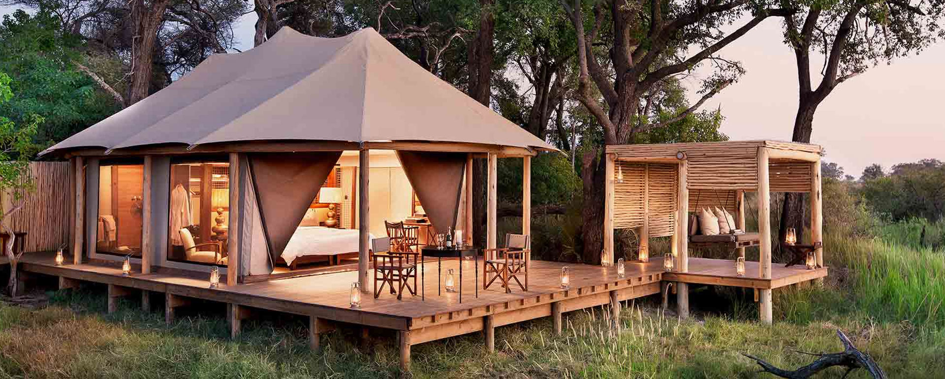 Luxury tented suite in Serengeti